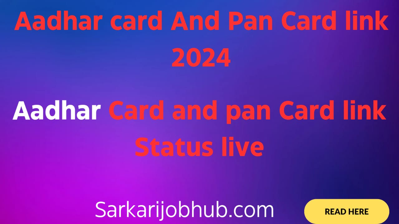 Read more about the article Aadhar Pan Card Link Online Or Check Status 2024